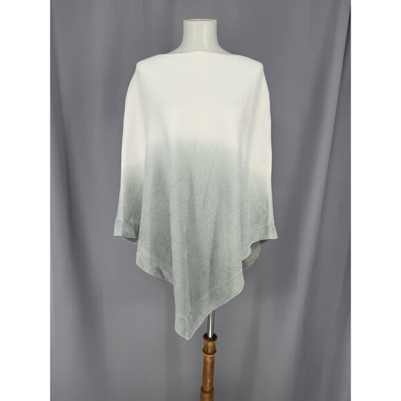 Barefoot Dreams Sweaters - Barefoot Dreams Sweater Cape Womens One Size Gray Dip Dye CozyChic Ultra Lite